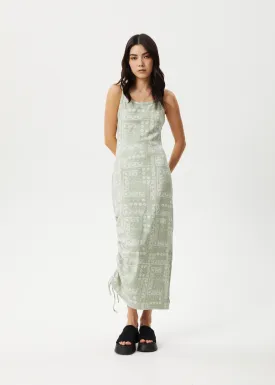 AFENDS Womens Paisley Muse - Maxi Dress - Eucalyptus