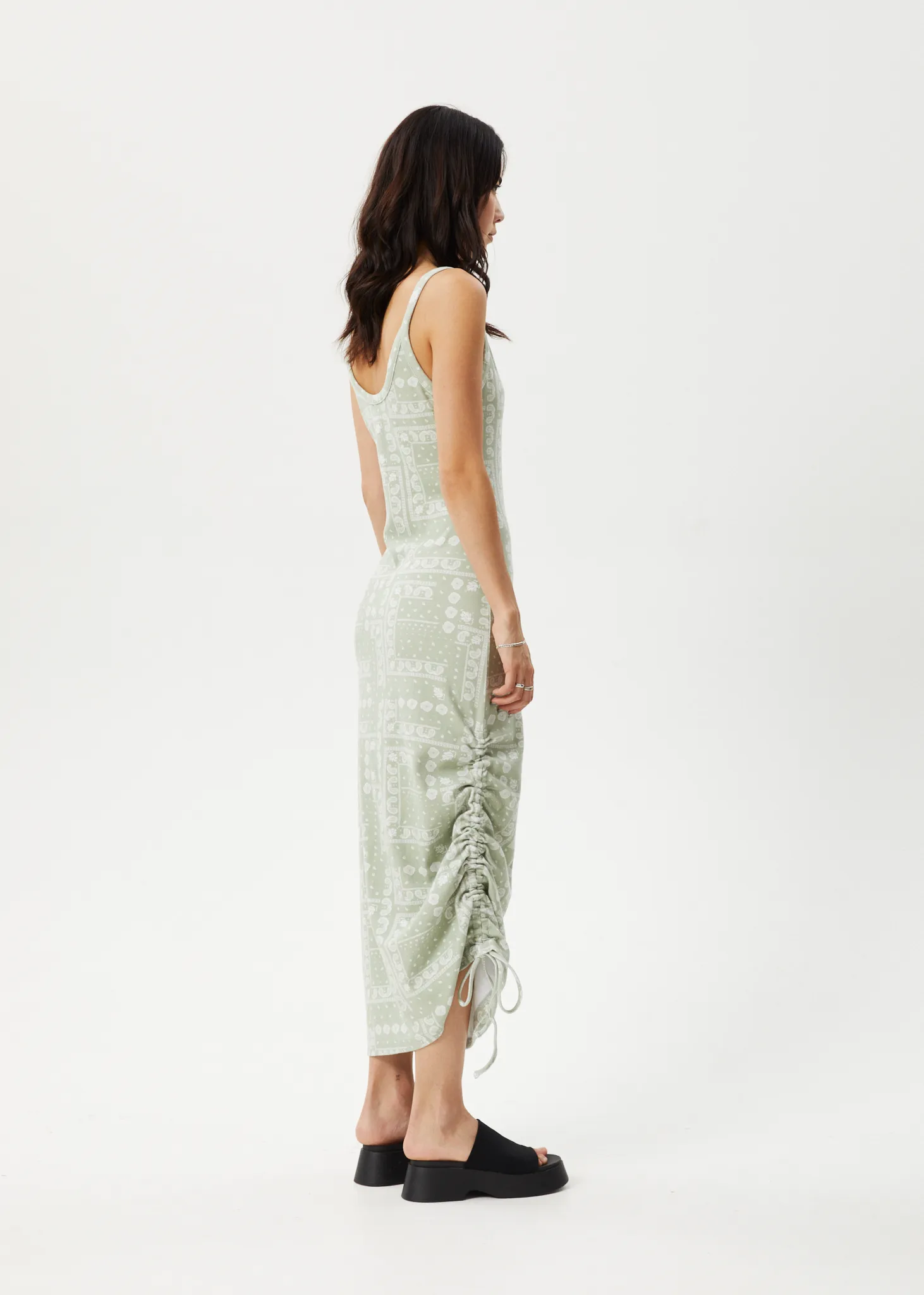 AFENDS Womens Paisley Muse - Maxi Dress - Eucalyptus