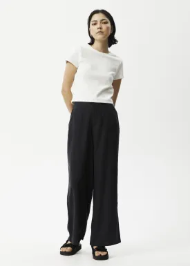 AFENDS Womens Sienna - Wide Leg Pants - Black