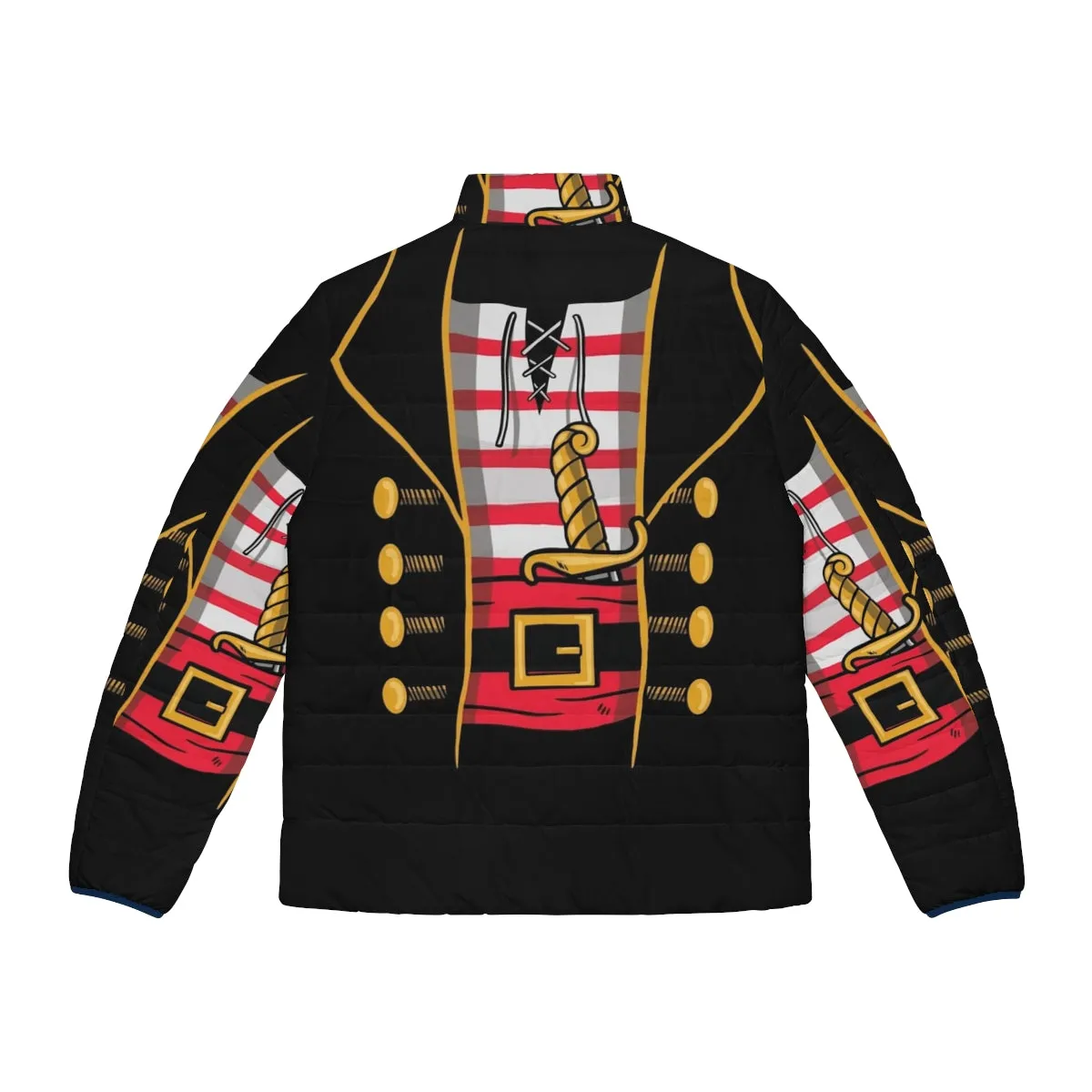 Ahoy, Matey! Halloween Pirate Costume Puffer Jacket