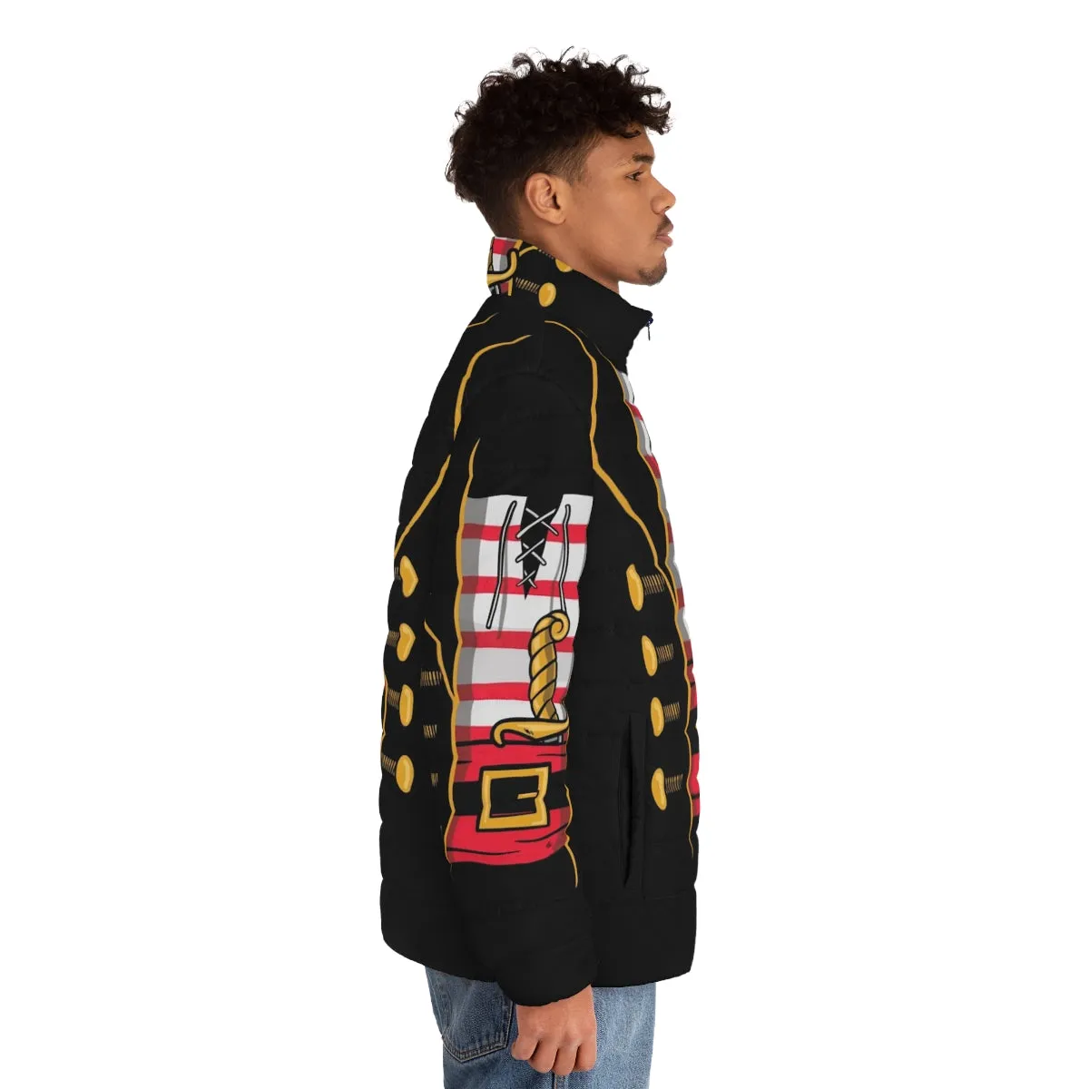 Ahoy, Matey! Halloween Pirate Costume Puffer Jacket