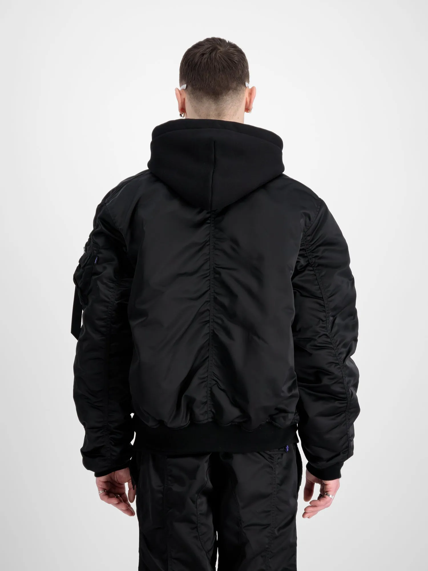 Alpha Industries UV MA-1 Bomber Jacket - Black