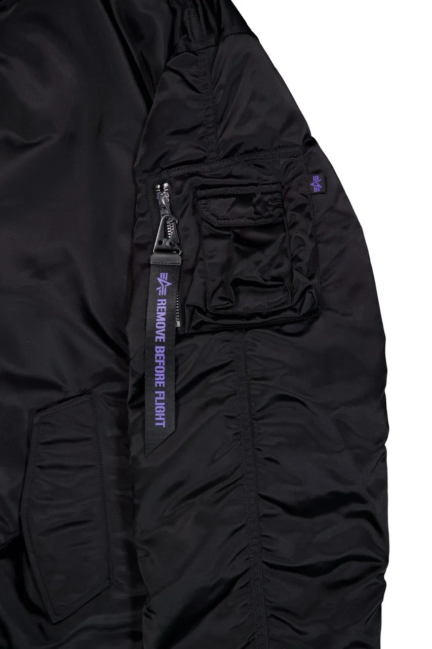 Alpha Industries UV MA-1 Bomber Jacket - Black