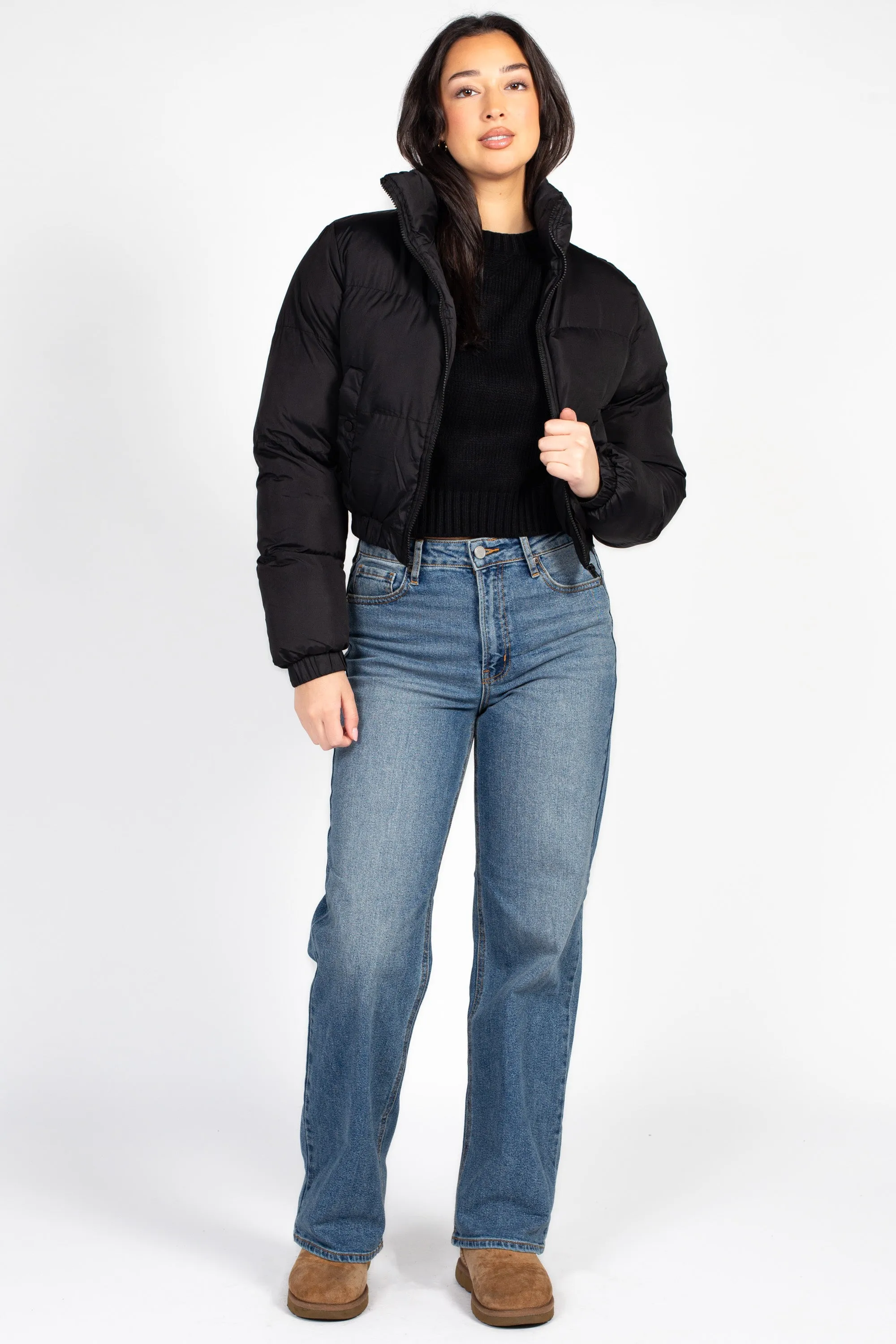 Annelise Padded Cropped Puffer Jacket