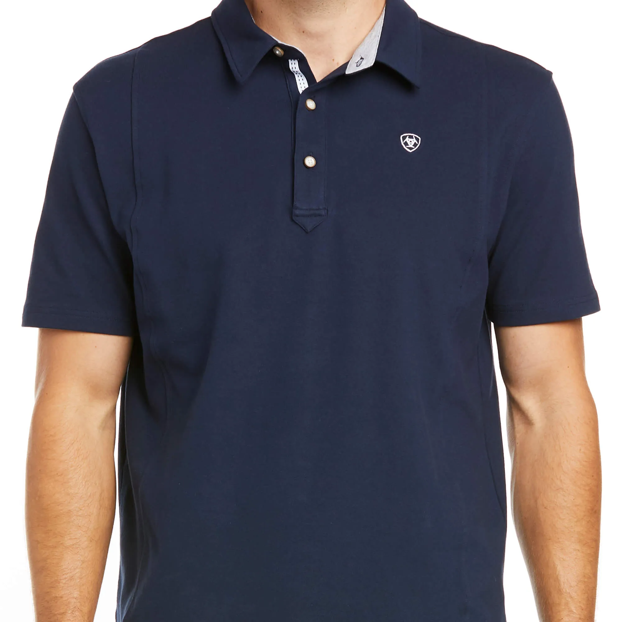 ARIAT Medal Polo Shirt - Men's - Navy