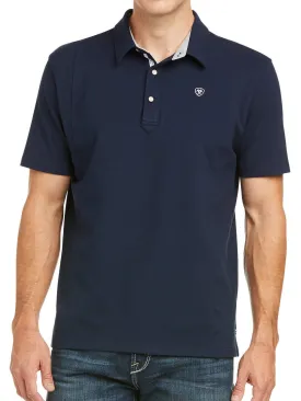 ARIAT Medal Polo Shirt - Men's - Navy