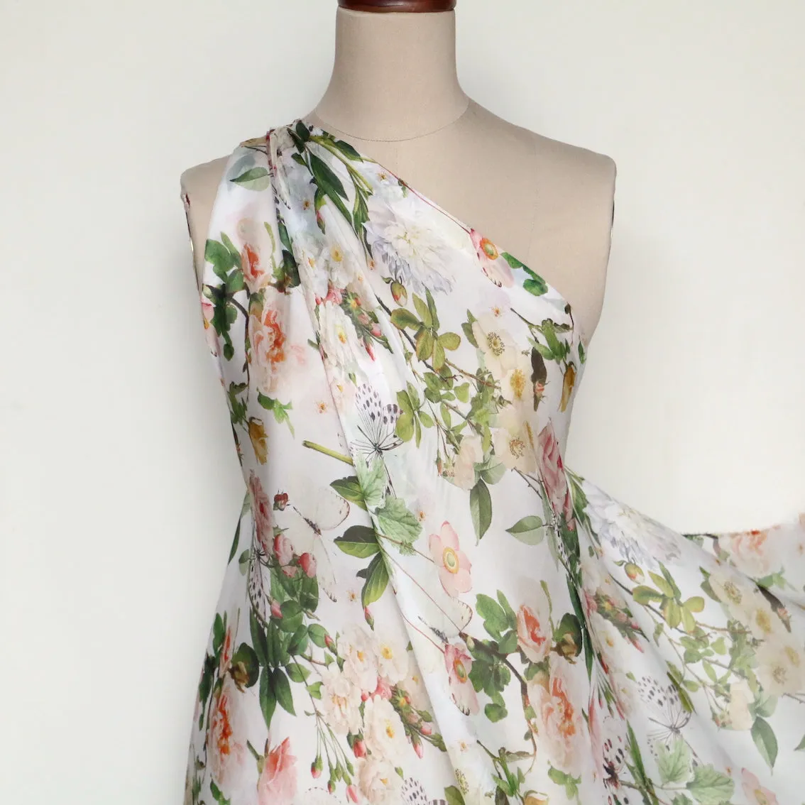 Botanic Wings Silk Chiffon