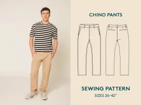 Chino Pants Mens Paper Pattern - Wardrobe by Me