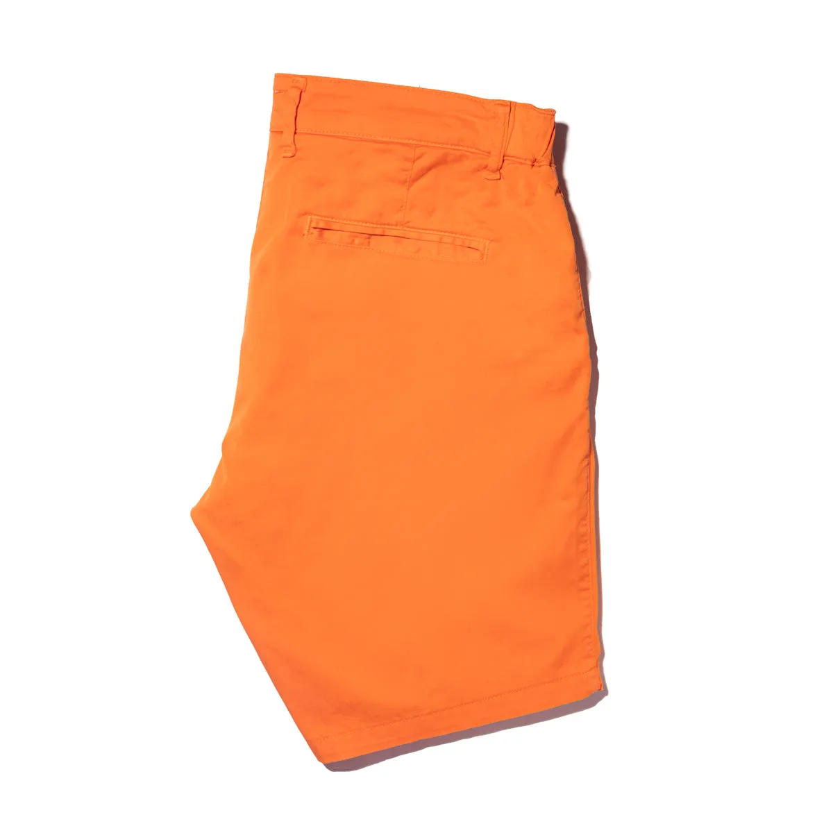 Chino Shorts w/ Drawstring Waist - Orange