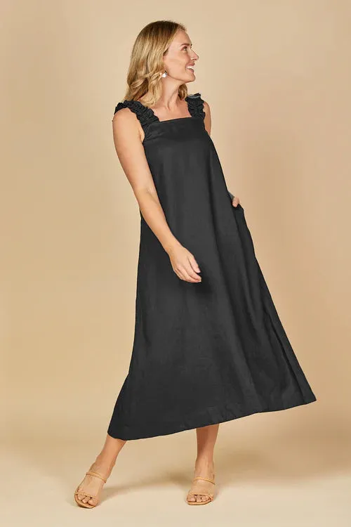 CLAIRE MAXI LINEN DRESS