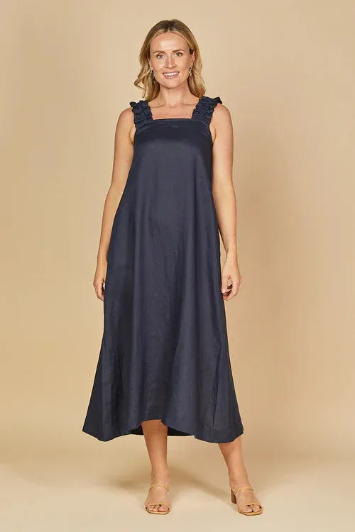 CLAIRE MAXI LINEN DRESS