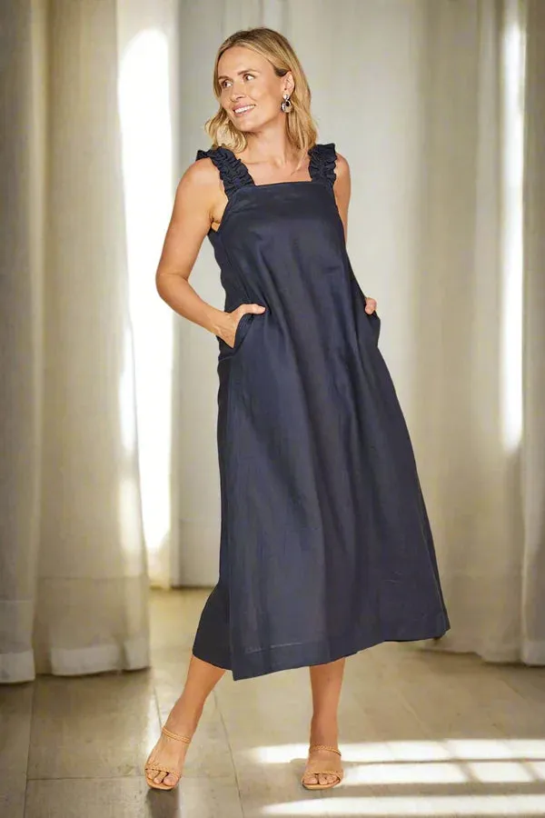 CLAIRE MAXI LINEN DRESS