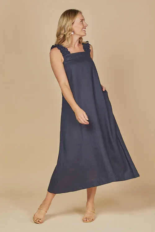 CLAIRE MAXI LINEN DRESS