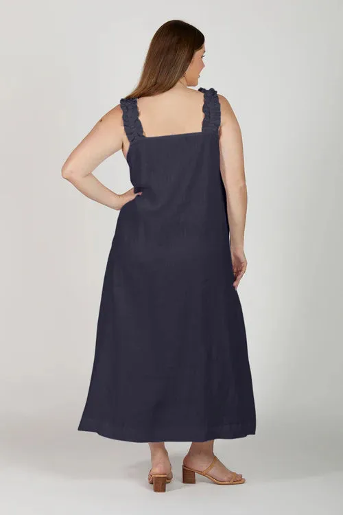 CLAIRE MAXI LINEN DRESS