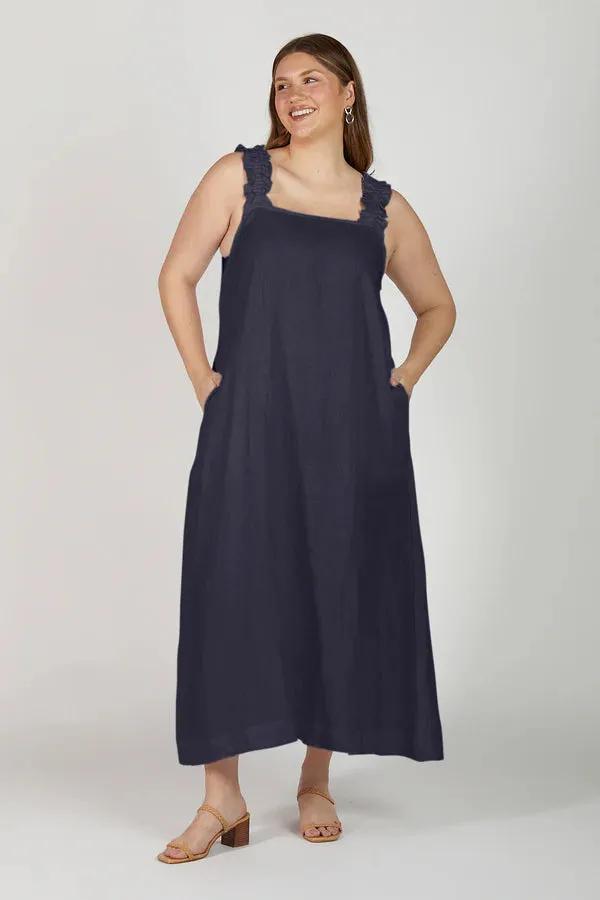 CLAIRE MAXI LINEN DRESS