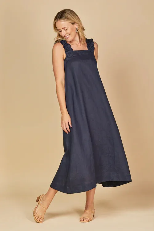 CLAIRE MAXI LINEN DRESS