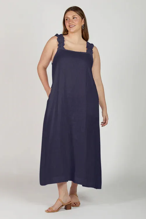 CLAIRE MAXI LINEN DRESS