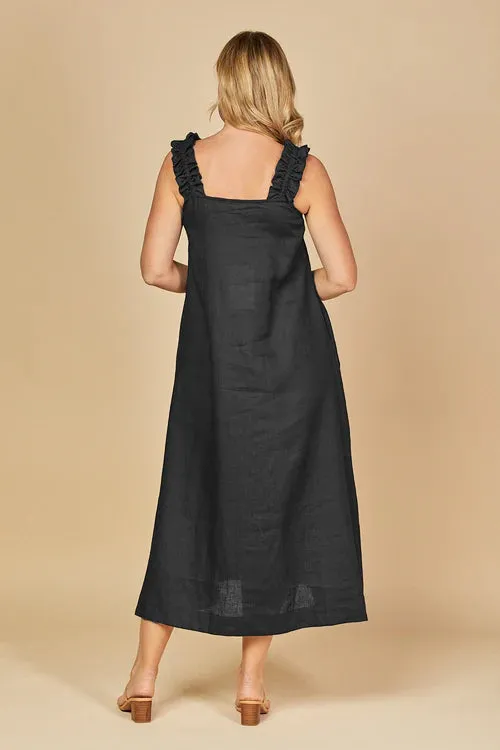 CLAIRE MAXI LINEN DRESS