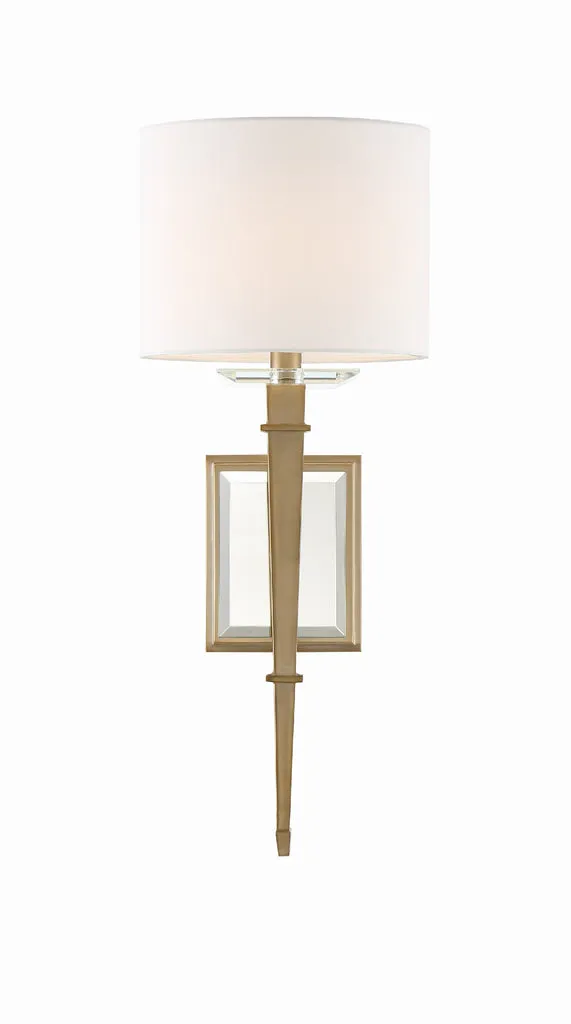 Clifton 1 Light Aged Brass Sconce