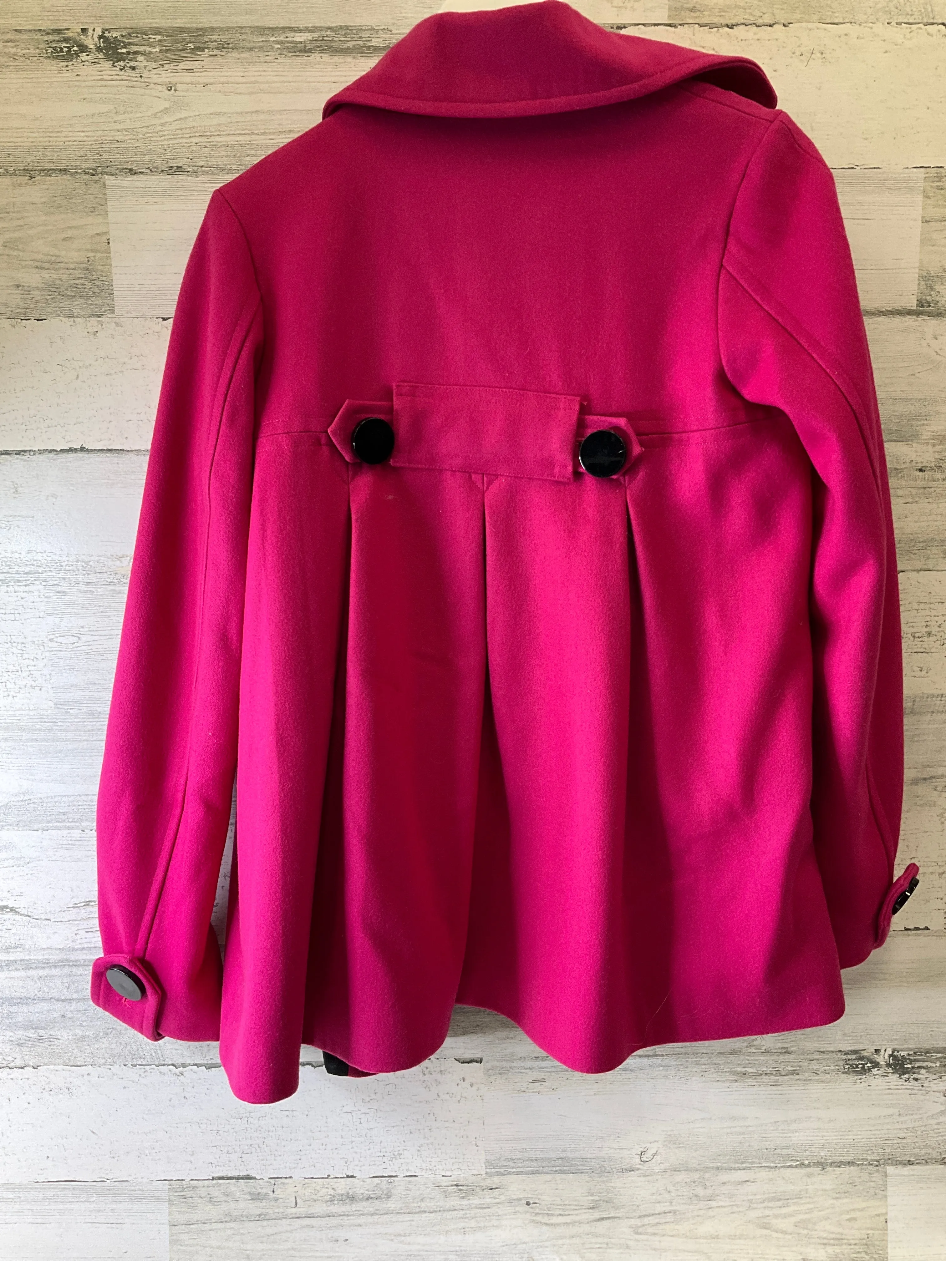 Coat Peacoat By Clothes Mentor In Pink, Size: M