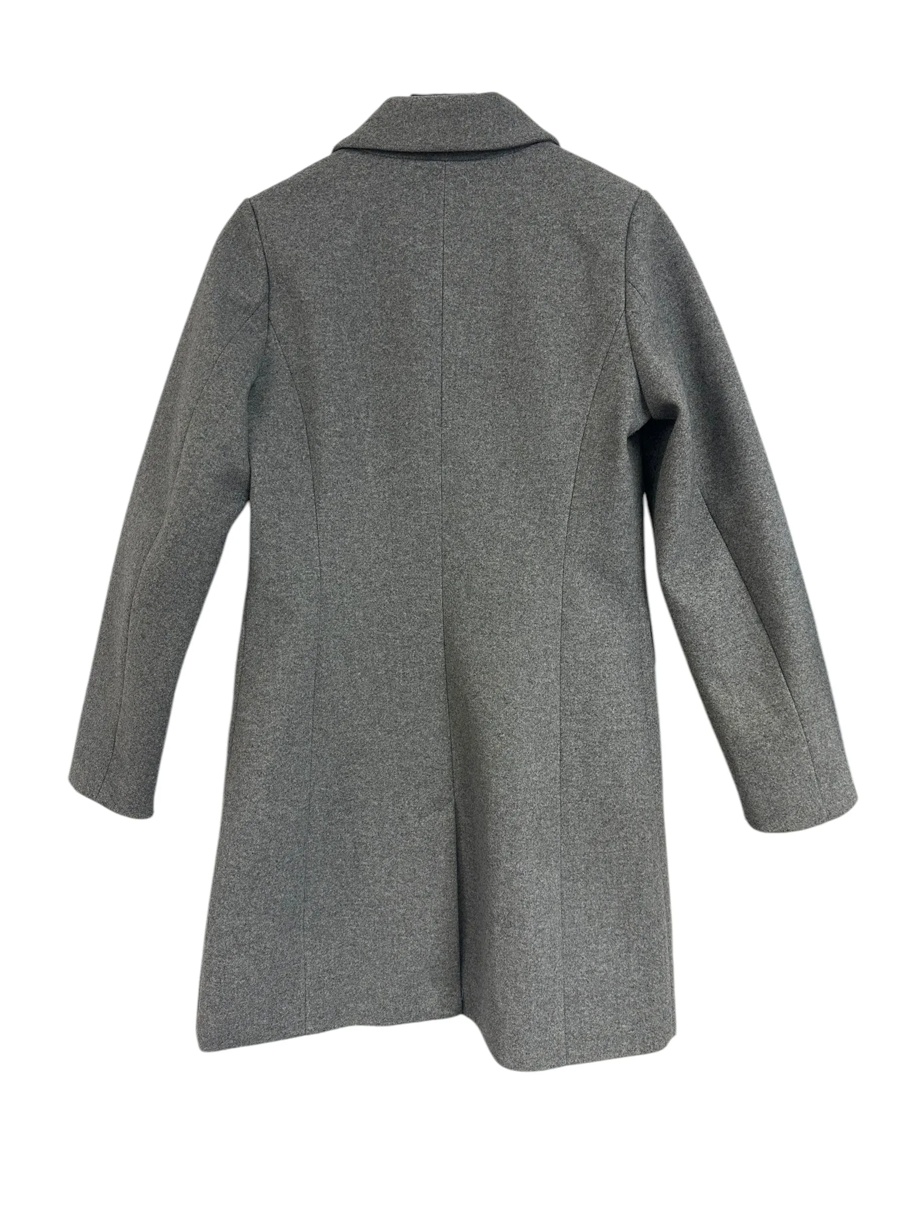 Coat Peacoat By Laundry In Grey, Size: S