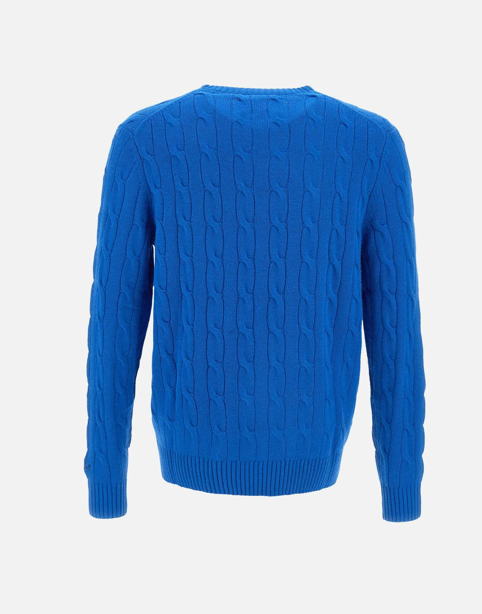 Cobalt Blue Cable Knit Sweater