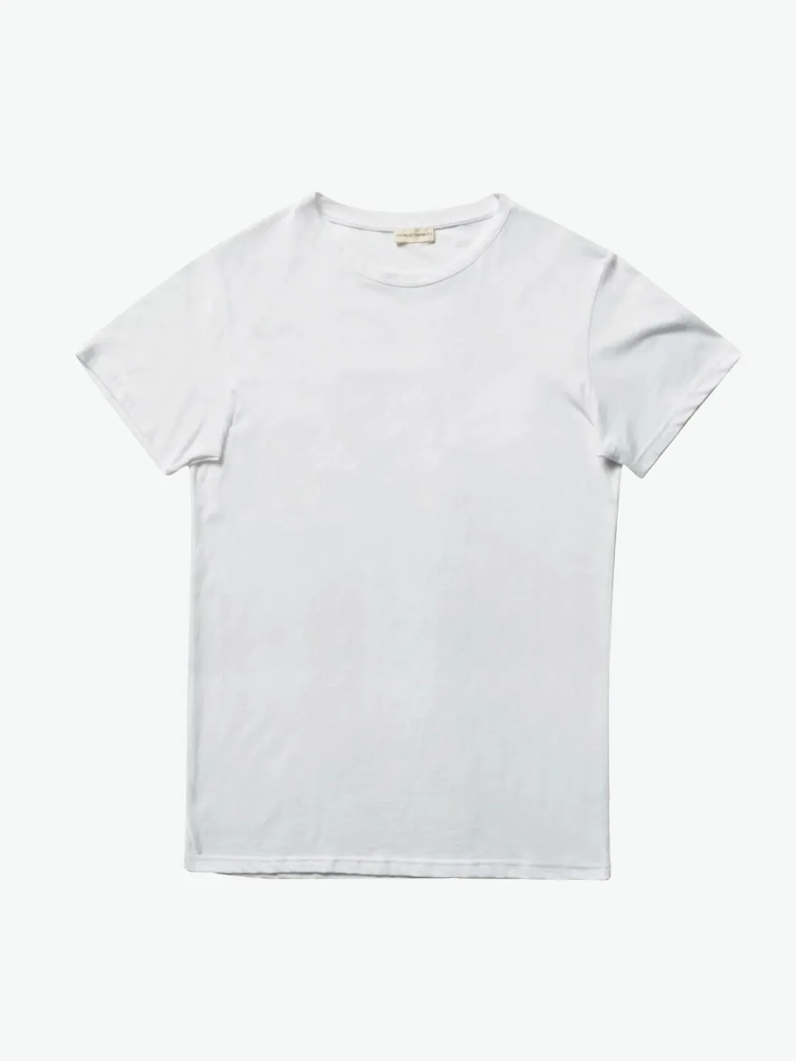 Crewneck Slim Fit Organic Cotton T-shirt White