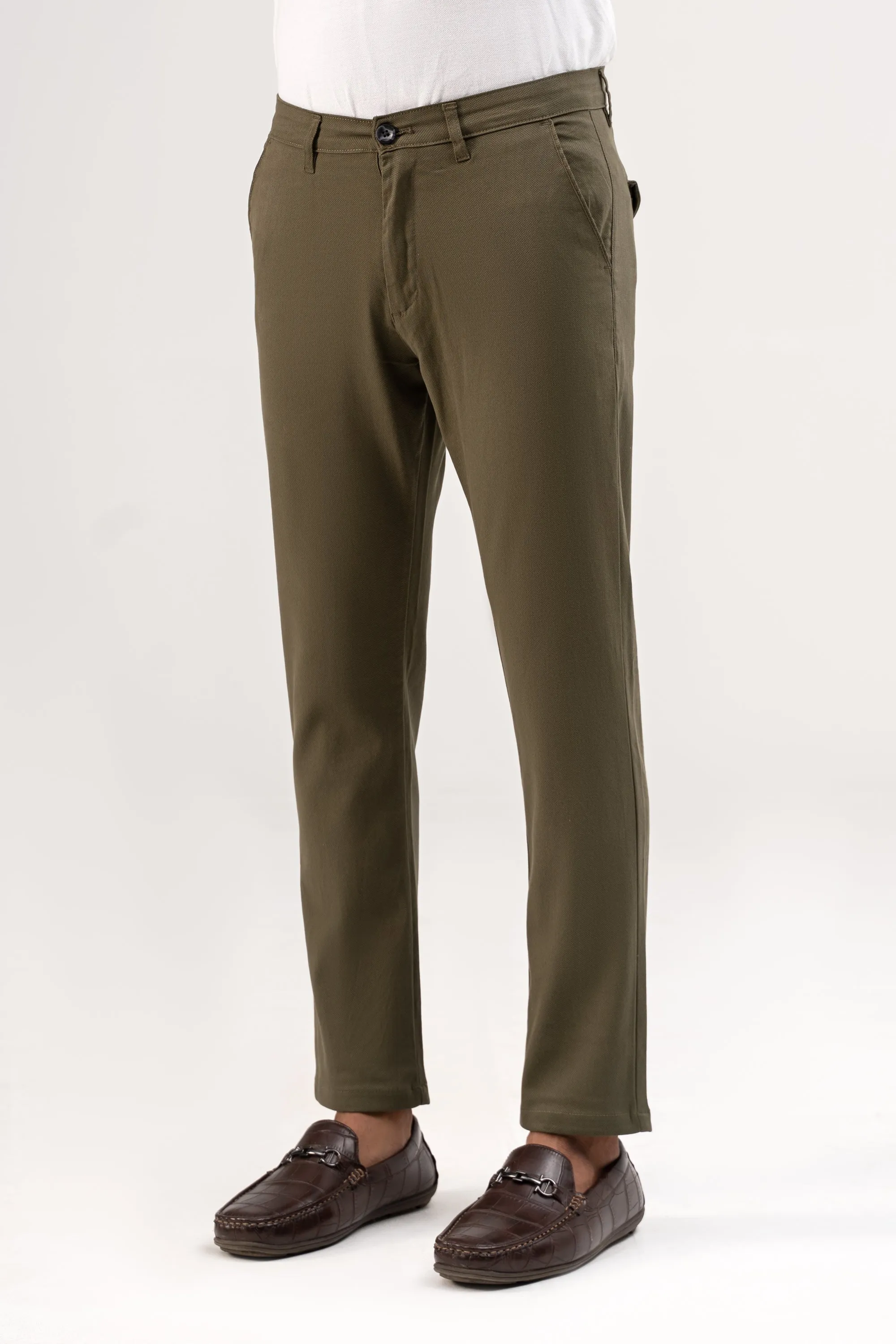 CROSS POCKET DOBBY PANT OLIVE