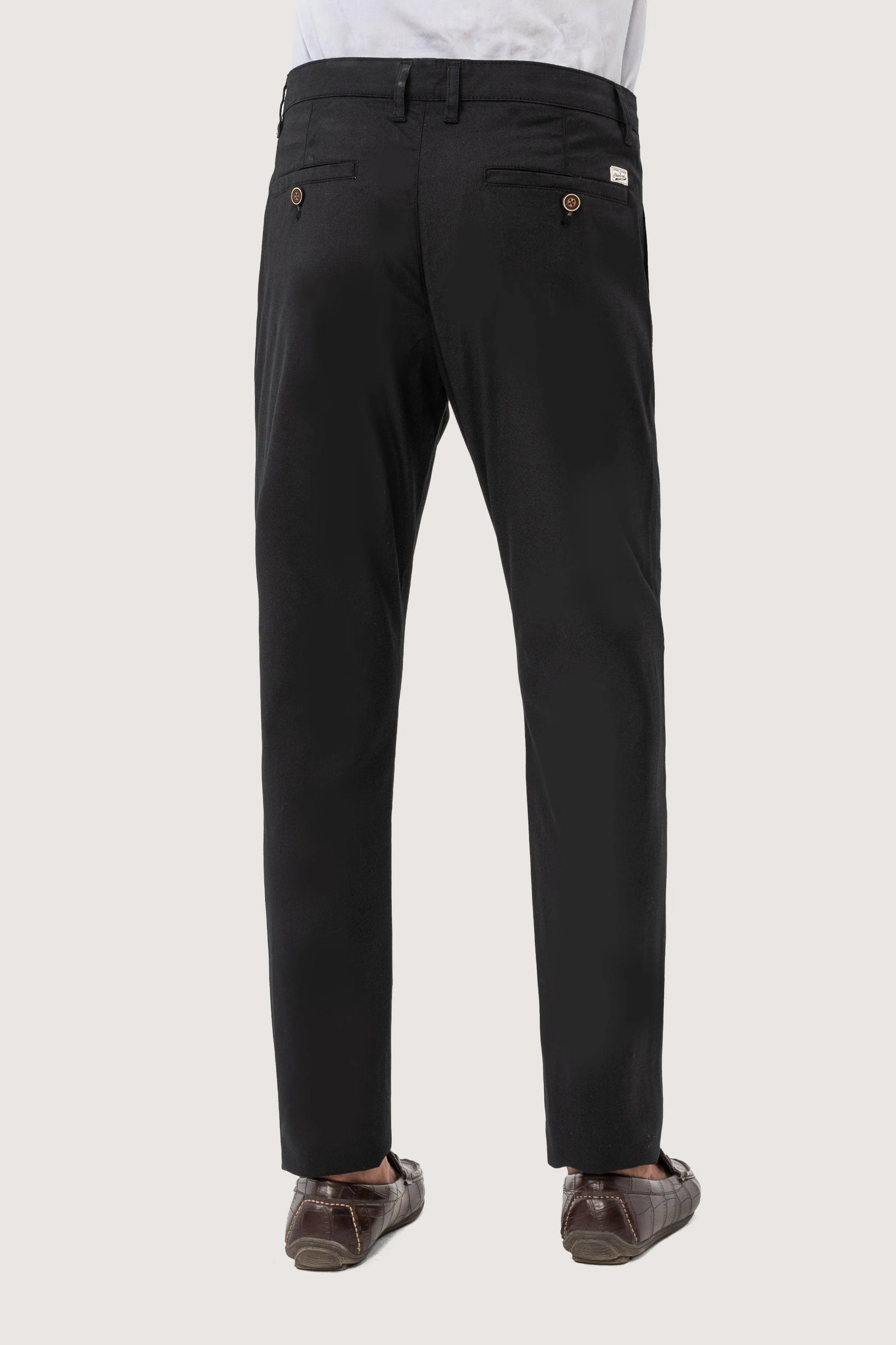 CROSS POCKET TWILL SLIMFIT PANT BLACK