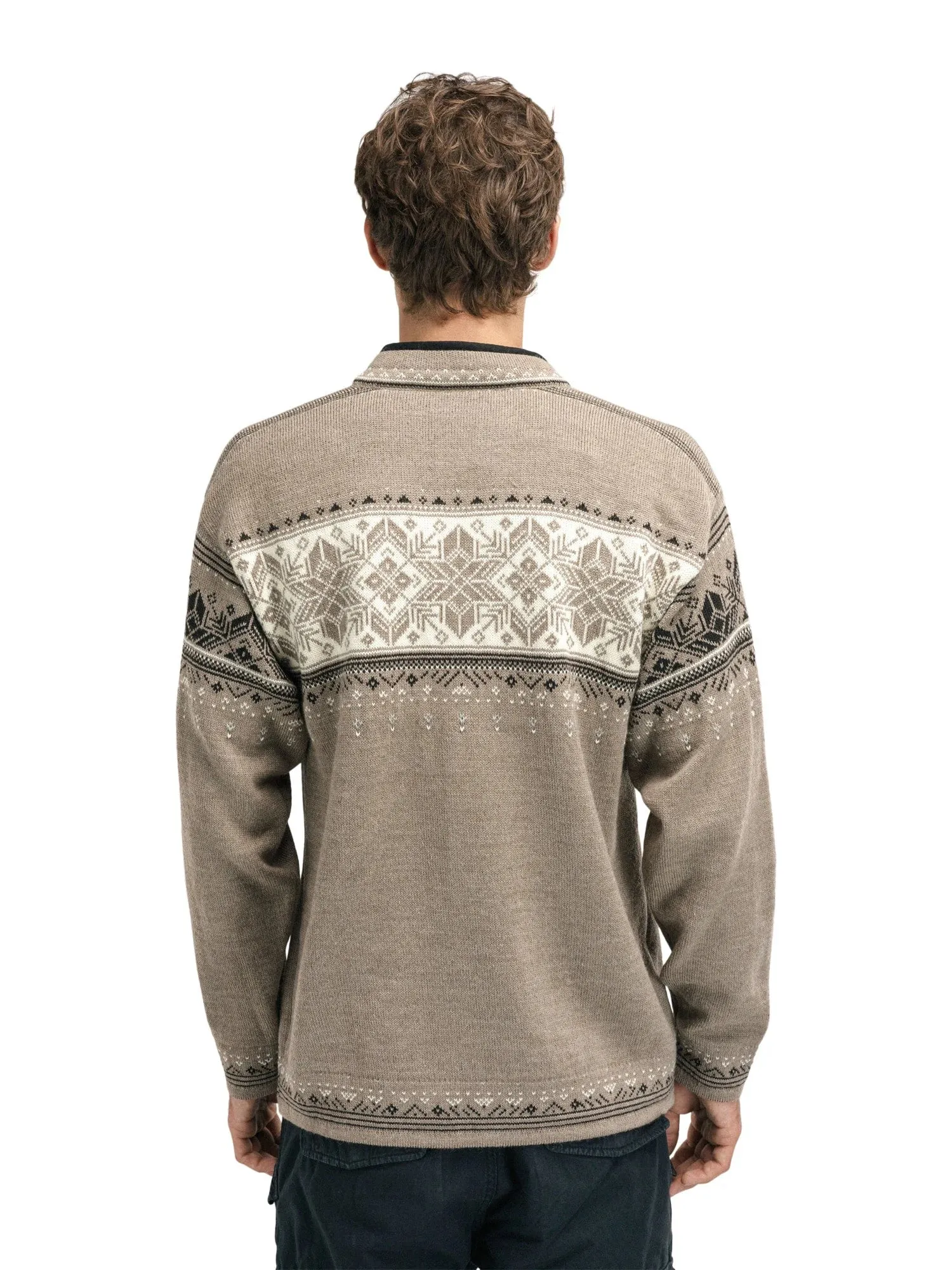 Dale of Norway | Blyfjell Swweater | Men's | Mountainstone/Off White/Coffee