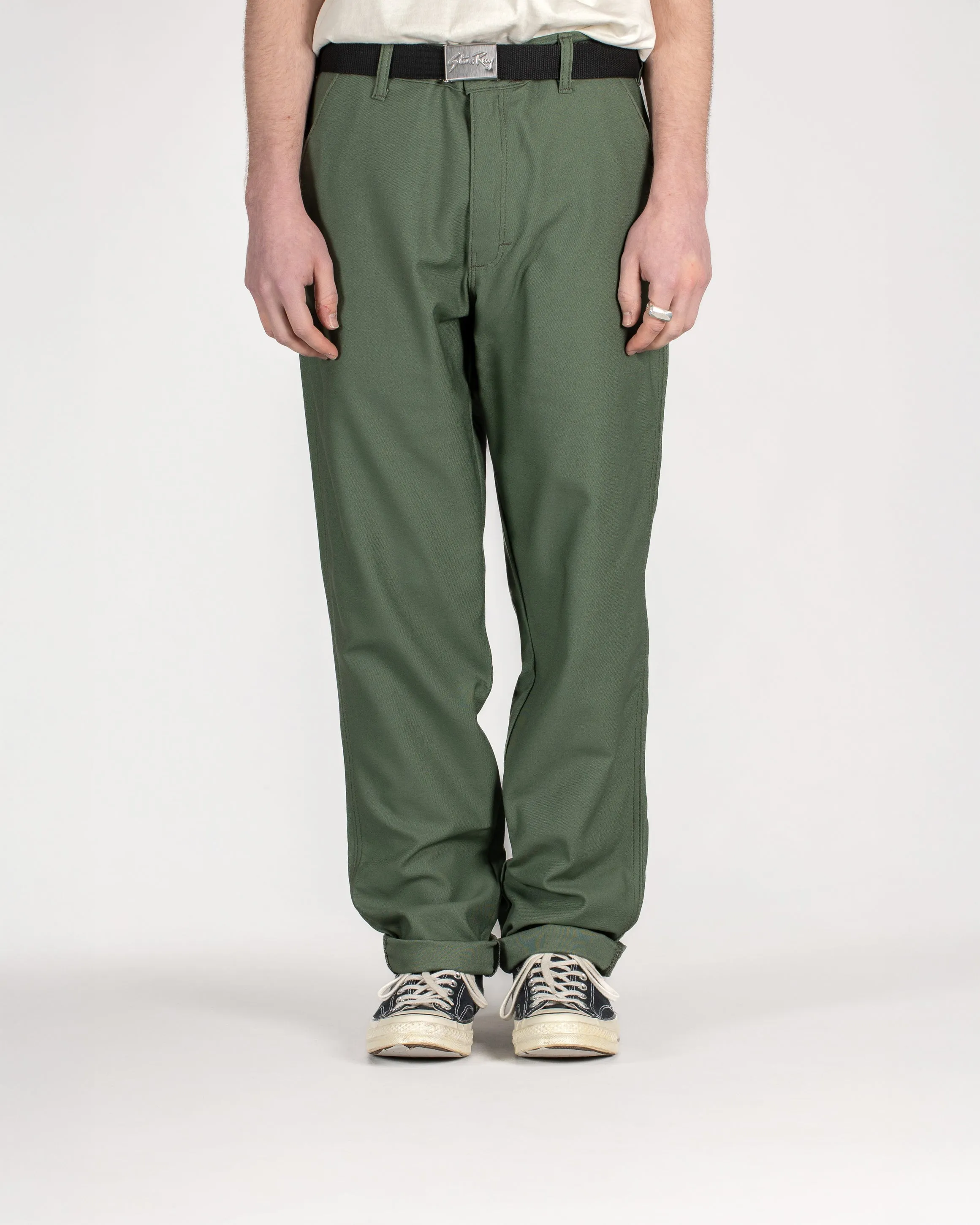 Easy Chino (Olive Sateen 8.5oz)