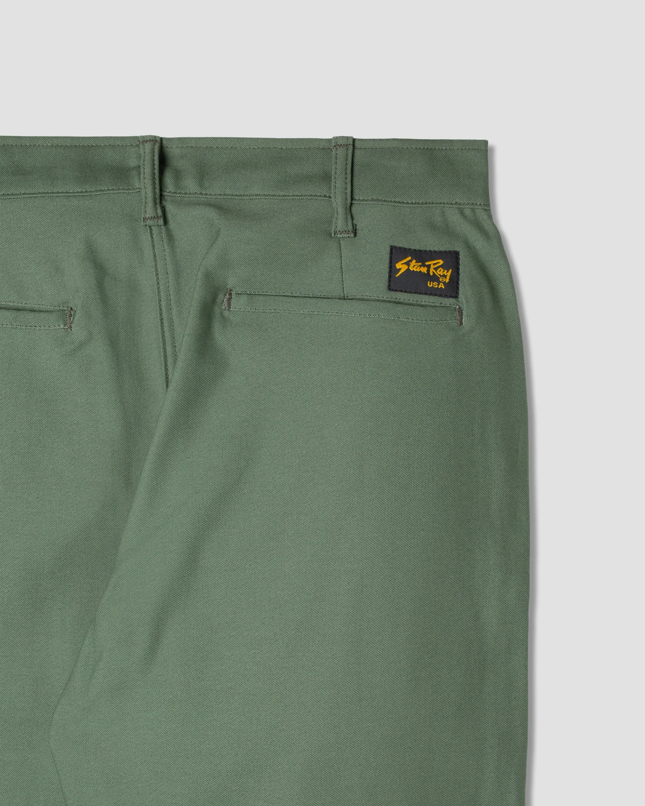 Easy Chino (Olive Sateen 8.5oz)