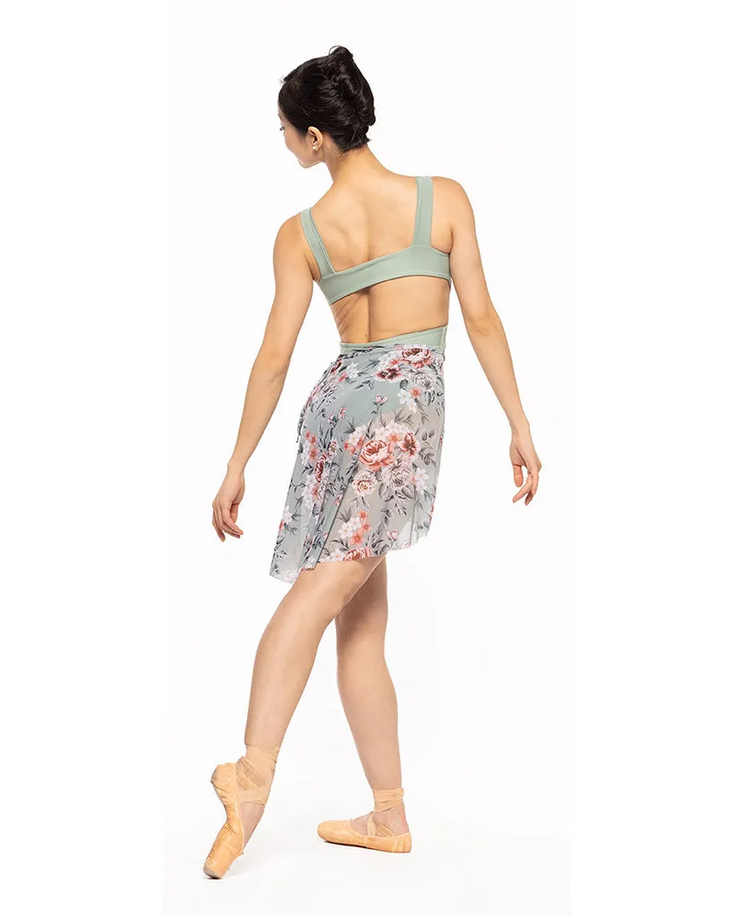 Elevé Dancewear Vienna Mid Mesh High Low Wrap Skirt - Womens - Lazy Afternoon