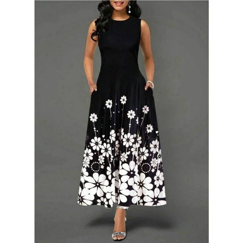 FashionSierra - Summer Women's Floral Print Long Maxi Dress