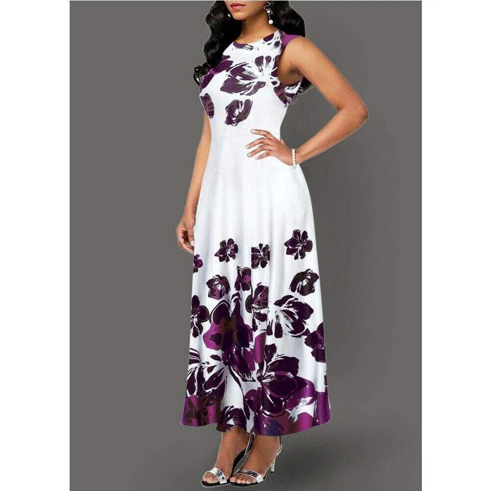 FashionSierra - Summer Women's Floral Print Long Maxi Dress