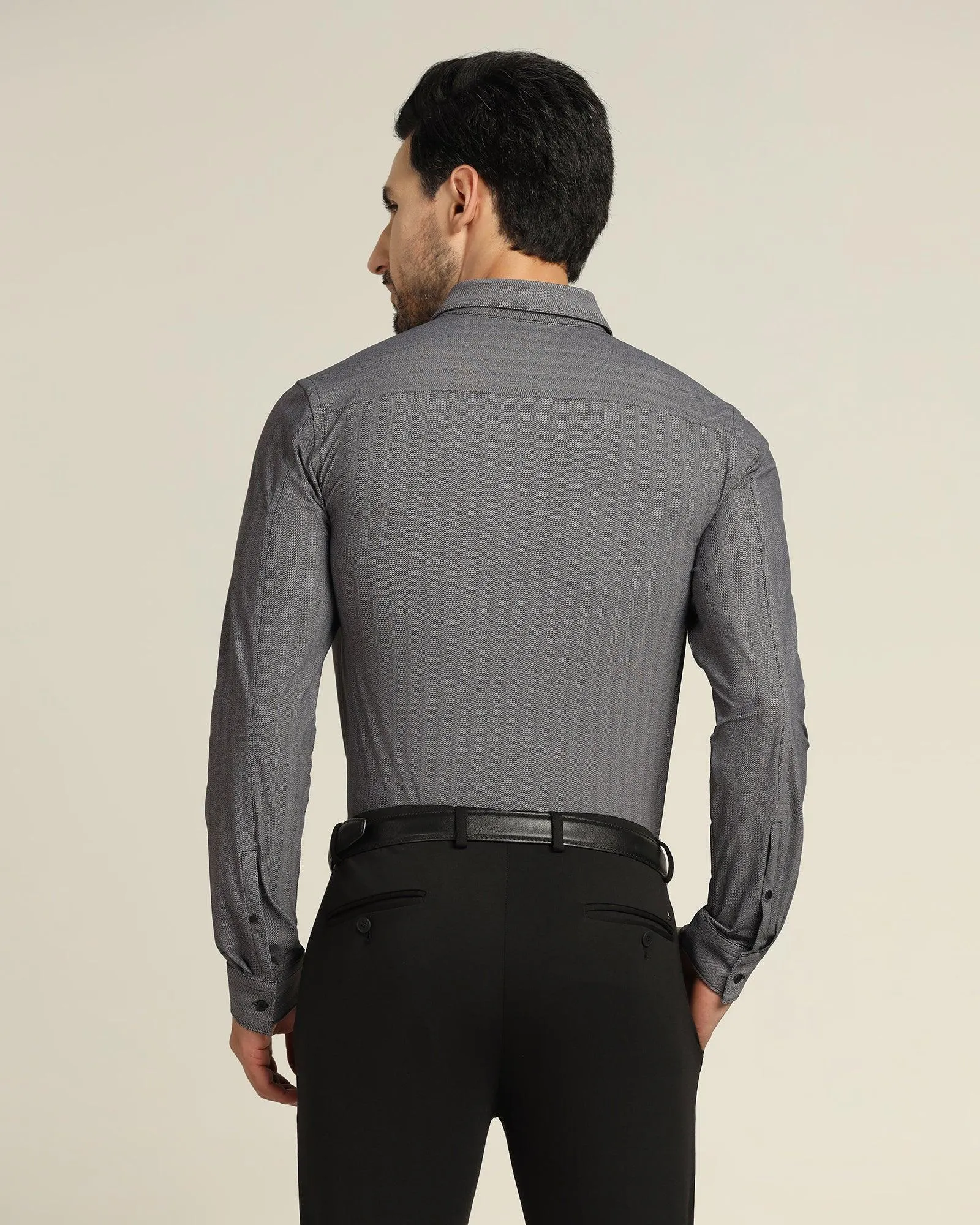 Formal Black Solid Shirt - Otto