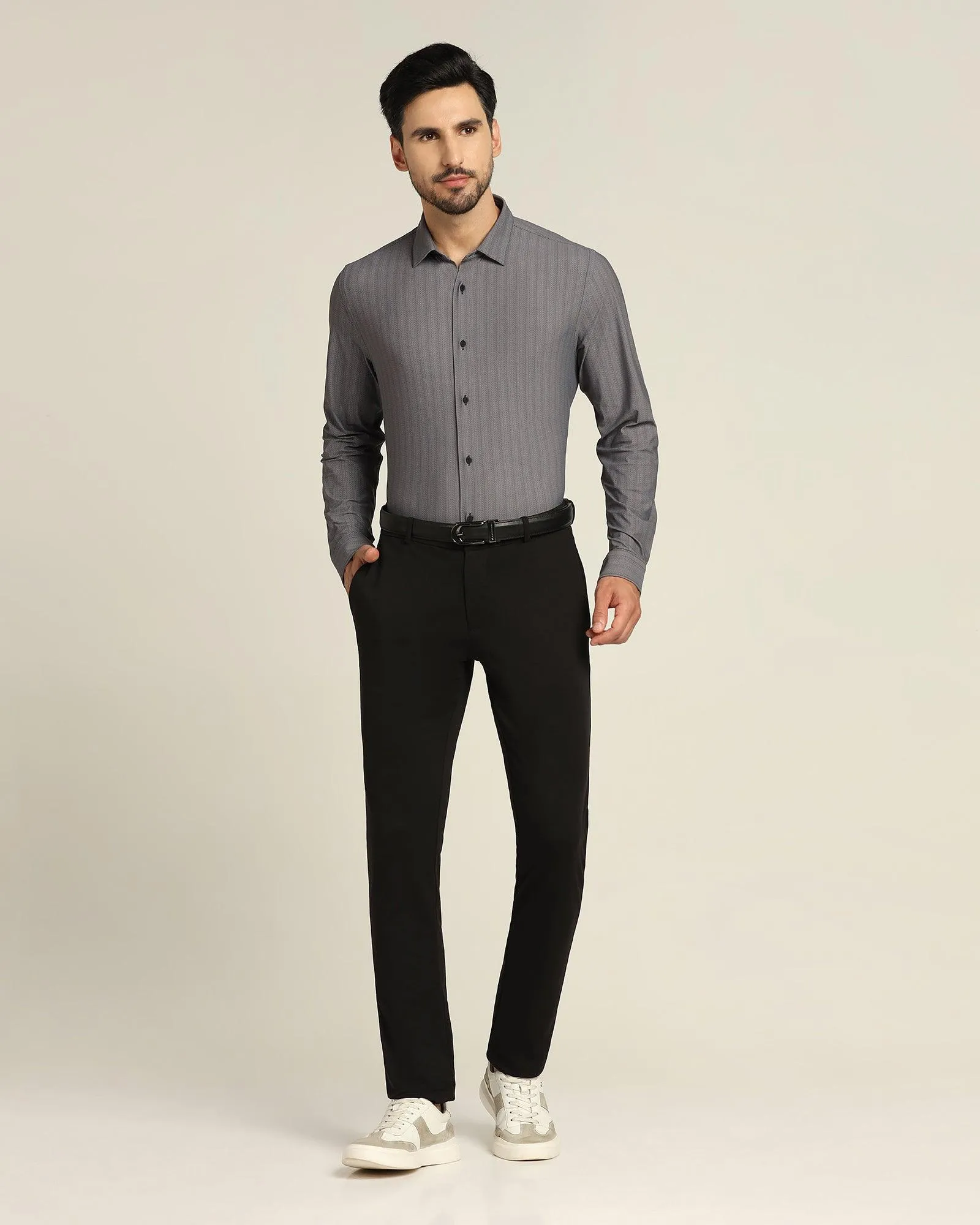 Formal Black Solid Shirt - Otto