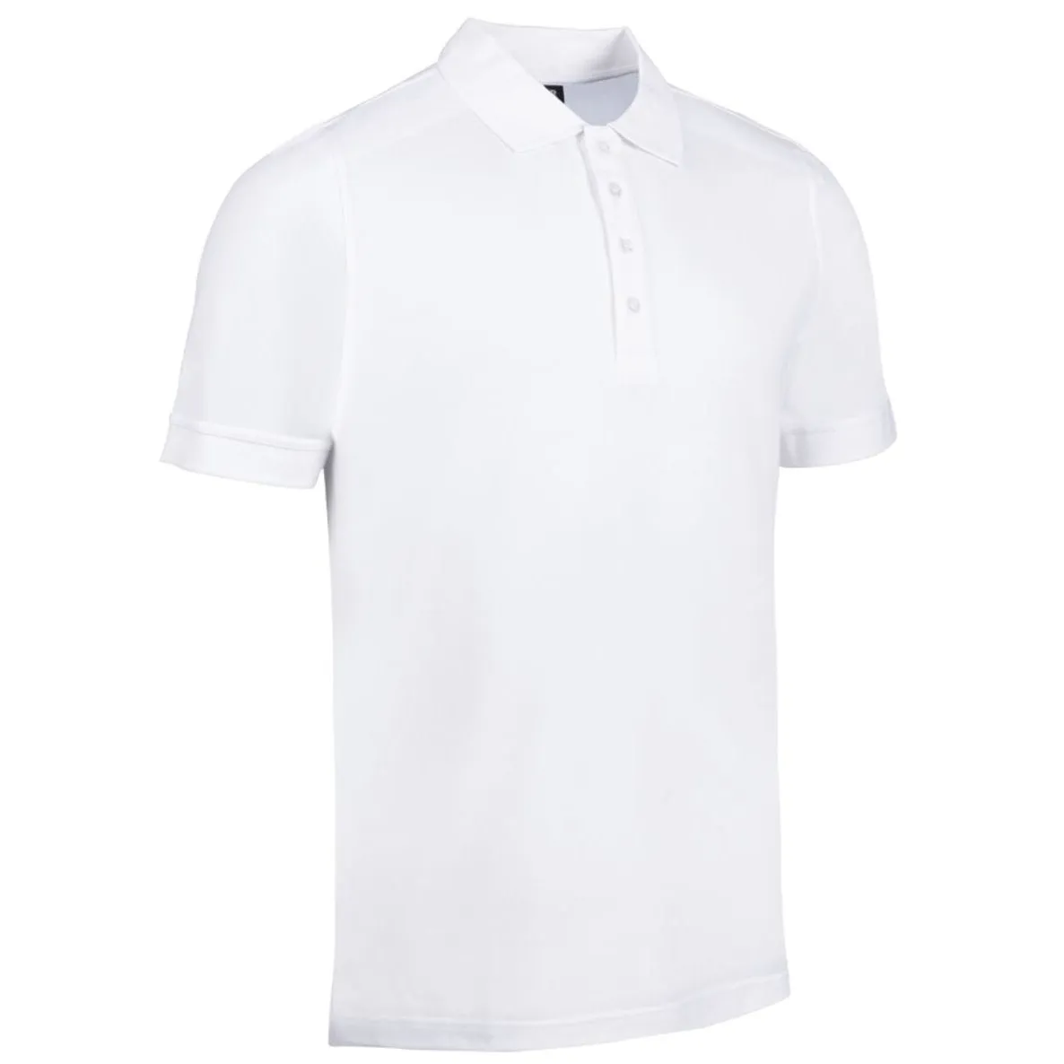 GLENMUIR Kinloch Cotton Pique Polo Shirt - Mens - White