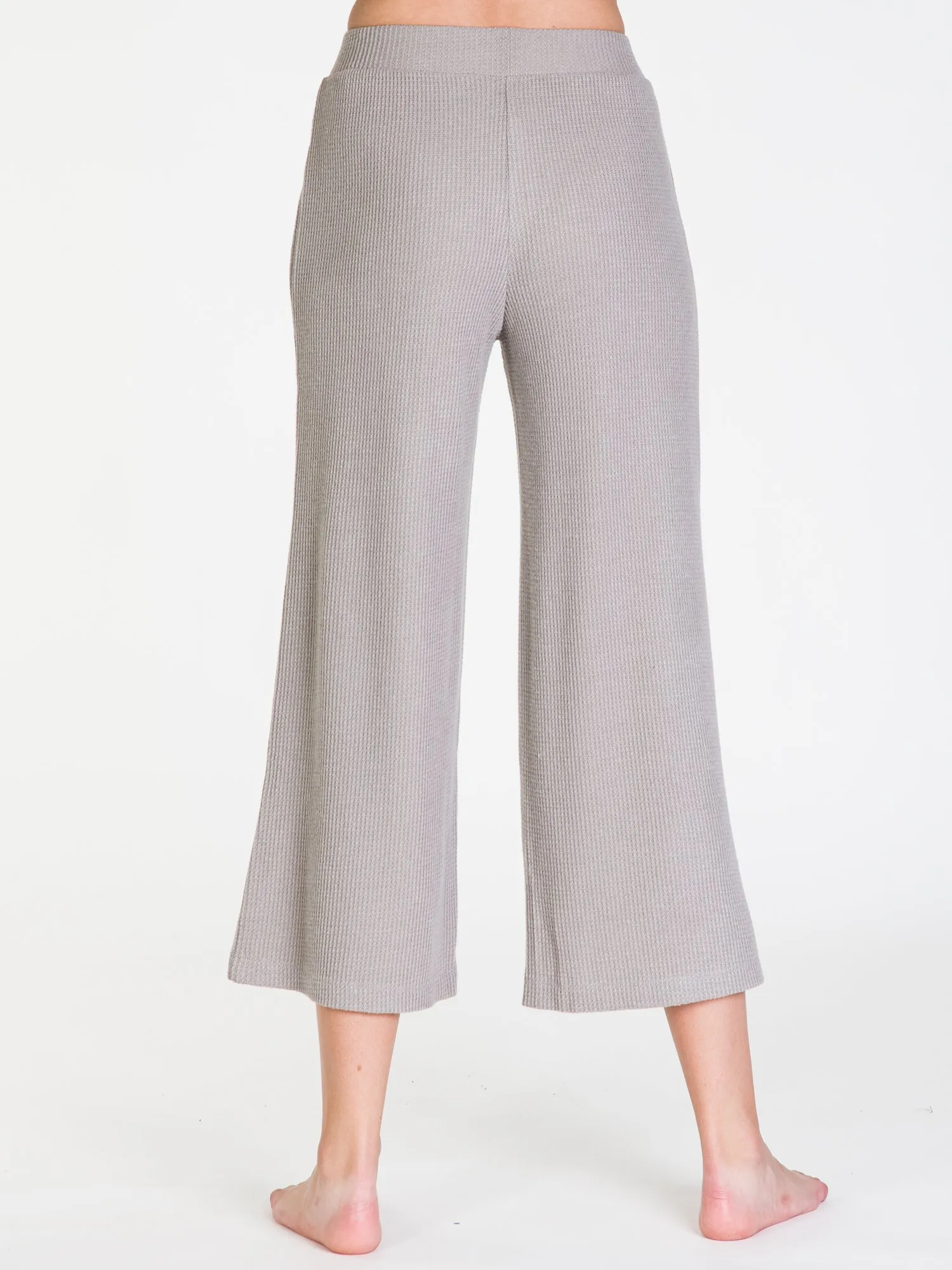 HARLOW WAFFLE WIDE LEG PANT - CLEARANCE