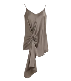 Ifigenia Silk Strap Drapped Top