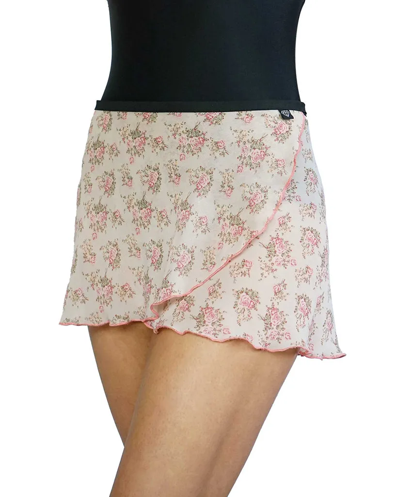 Jule Dancewear Georgette Ballet Wrap Skirt - Womens - Ballet Pink Floral