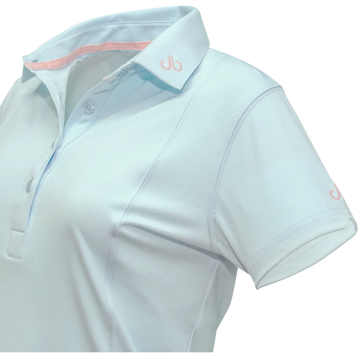 Light Blue Designer Polo Shirt Women