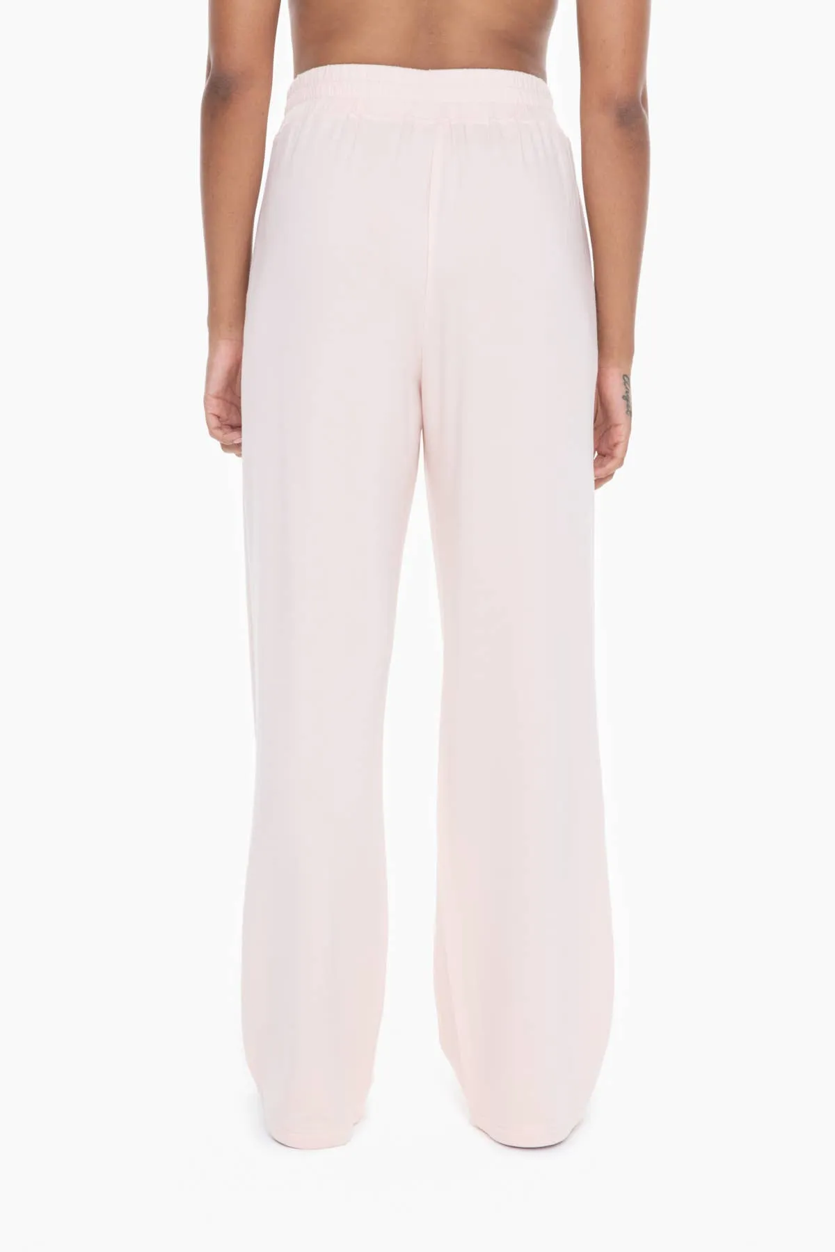 Lilac Wide Leg Fleece Lounge Pants