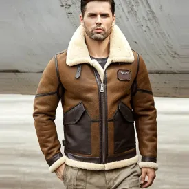 Men's B6 RAF Shearling Sheepskin Flight Jacket