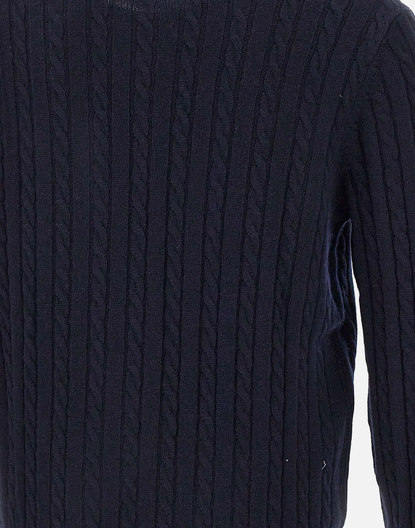 Men's Blue Cable Knit Sweater