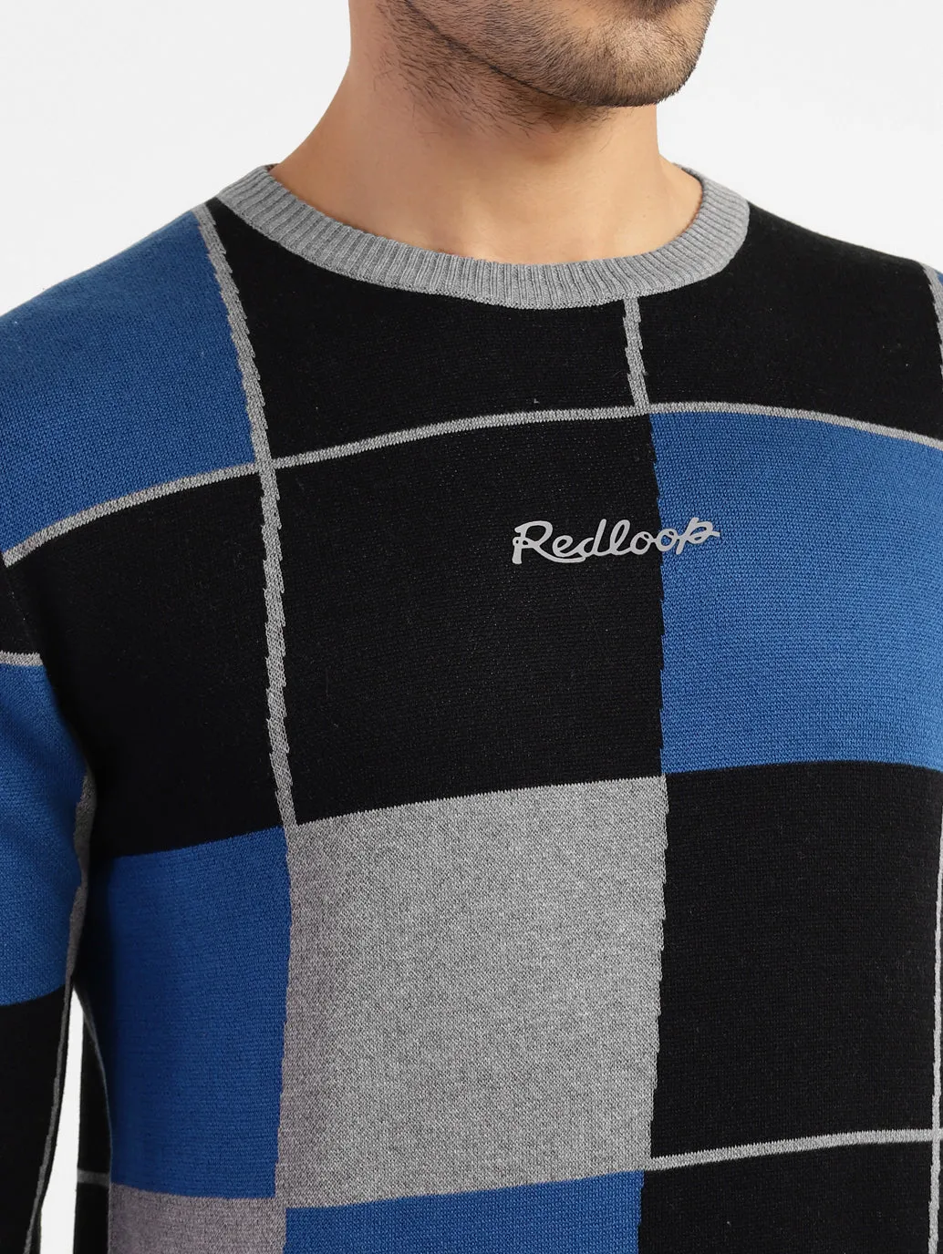 Men's Colorblock Crew Neck Sweater