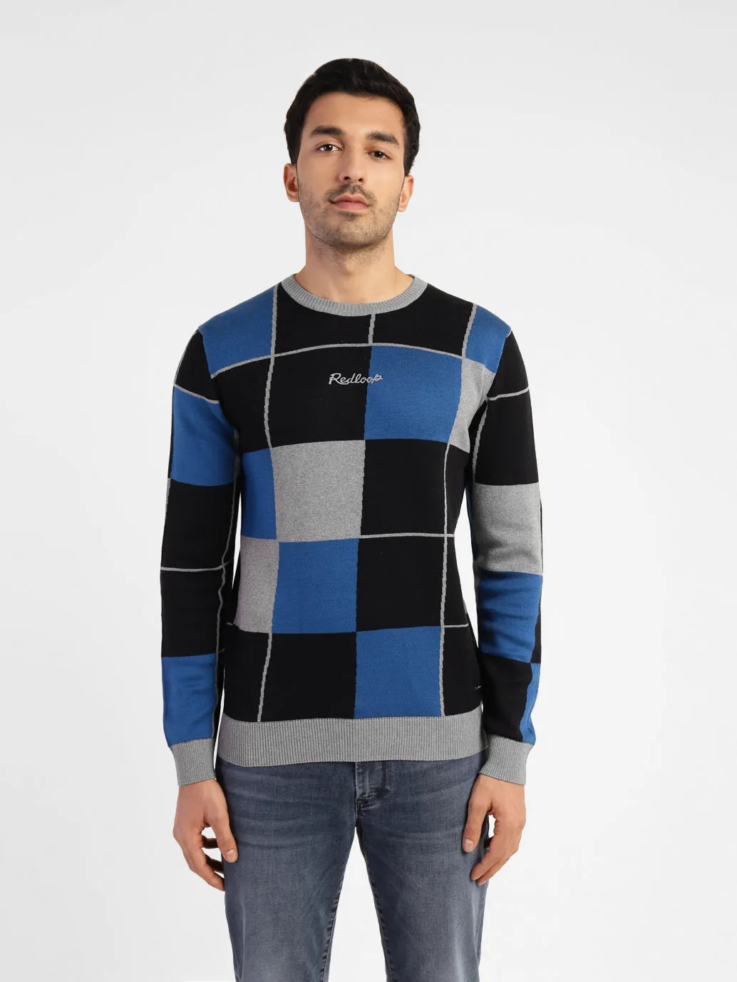 Men's Colorblock Crew Neck Sweater