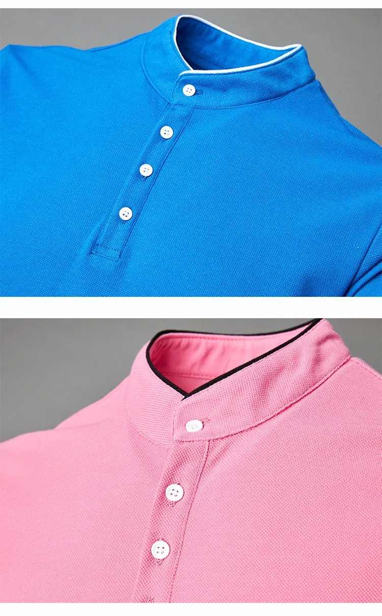 Men's Golf Business Polo Shirt Summer Short Sleeve Multi-Color Matching T-Shirt | 1031