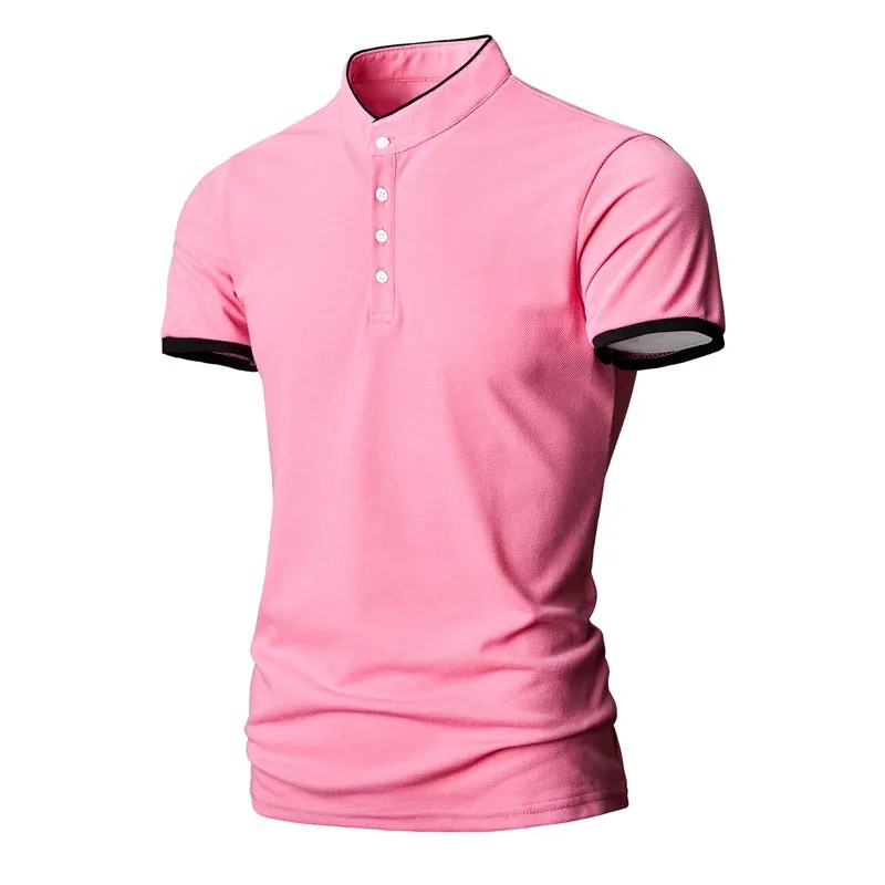 Men's Golf Business Polo Shirt Summer Short Sleeve Multi-Color Matching T-Shirt | 1031