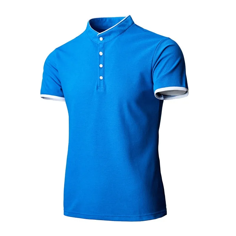 Men's Golf Business Polo Shirt Summer Short Sleeve Multi-Color Matching T-Shirt | 1031